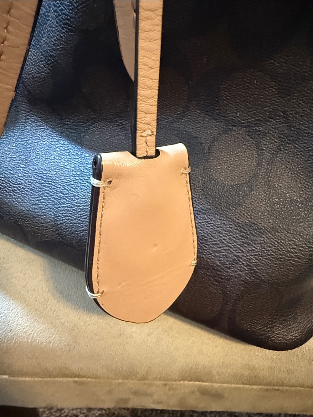 Coach Brown Signature Peyton Dome Satchel - Picture 6 of 16